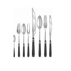 Cutlery Agate Design Handle Flatware <b>Set</b> Premium Quality Gold Polished Metal Stainless Steel Flatware Cutlery <b>Set</b> in Low Price - Product Image 5