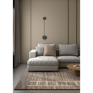 Alfombra de Lana Tejida a Mano en Gris y Negro, Alfombra Rectangular de Yute a Rayas para Pasillo, Técnica de Tejido Plano para Dormitorio y Sala de Estar - Product Image 5