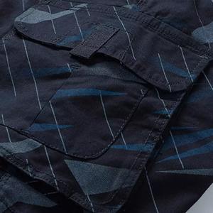 2025 hommes écologique solide Cargo Shorts été décontracté cordon fermeture taille élastique Multi poches OEM entretenu personnalisé - Product Image 4