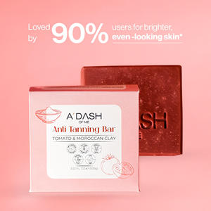 Barra Anti-Bronceado con Tomate y Arcilla Marroquí para una Piel con un Aspecto Más Brillante y Uniforme, Jabón Natural de Limpieza Profunda para Uso Diario - Product Image 1