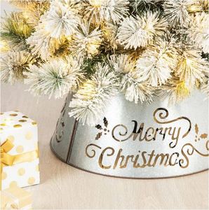 Collier de sapin en métal galvanisé Joyeux Noël, support de sapin décoratif, décoration élégante pour la maison, fête de Noël et du Nouvel An - Product Image 3