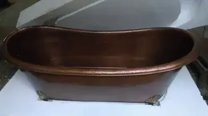 Bañera de cobre moderna hecha en India, forma personalizada martillada sólida, diseño antiguo tradicional, baño de remojo, Whirlpool, listo para exportación - Product Image 6