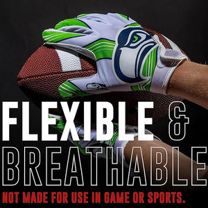 Últimos guantes de entrenamiento de fútbol americano, agarre apretado, guantes receptores de Palma de silicona súper pegajosos, diseño de ajuste perfecto, empuñaduras de mano - Product Image 5