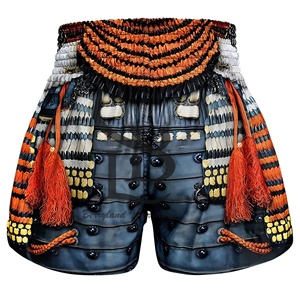 Short de Muay Thai de MMA unisexe avec logo personnalisé imprimé en gros pour hommes et femmes équipement de combat extensible respirant - Product Image 5