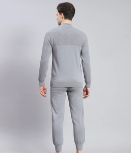 Custom Logo Men's Hooded Tracksuit New Design <b>Outdoor</b> Polyester Jogger Sets with Solid Pattern Winter <b>Sports</b> <b>Clothing</b> By Ako - Product Image 2