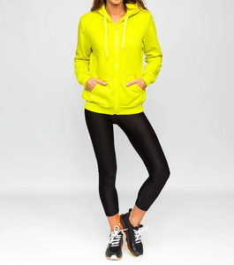 Sweats à capuche pour femmes de qualité supérieure, tricotés, teints en uni, respirants, style décontracté avec logo personnalisé, confort printemps-hiver, vente flash - Product Image 3