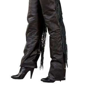 À la mode de haute qualité en cuir femmes Chaps 2025 couleur unie Top vente pas cher prix femmes en cuir Chaps - Product Image 6