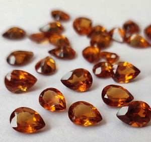 Granate de Hessonita Natural, corte de pera, 4x6mm, tallado, suelto, granate de Hessonita, corte de pera, piedra preciosa suelta facetada, calidad superior - Product Image 6