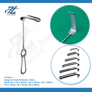เครื่องดึงมุมขวาทำจากสเตนเลสสตีลขนาด140x30มม. 25ซม. เครื่องดึงกลับแบบแมนนวลแหล่งพลังงานเครื่องมือผ่าตัดจากผู้ผลิตปากีสถาน - Product Image 3