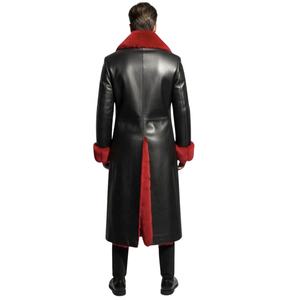 <b>Men's</b> Stylish <b>Black</b> Leather <b>Long</b> <b>Coat</b> Casual Fashionable Custom Design High Quality Leather <b>Long</b> <b>Coat</b> jacket for <b>men</b> 2026 - Product Image 6