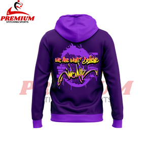 Sweat à capuche unisexe à double fermeture éclair Heavyweight Oversized Blank Zip up Cotton Men's Hoodie - Product Image 4
