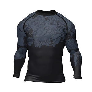Summer Beach Swimwear Custom <b>Printed</b> Rash Guard High Quality Custom Rush Guard T-shirt Rash Guard Men Rash Guard Unisex Rash Gua - Product Image 1
