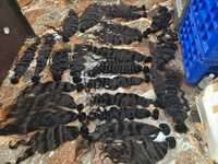 Vente en gros de cuticules vierges birmanes, Extensions de cheveux cambodgiens alignés, Cheveux frisés crépus noirs naturels, Cheveux humains bouclés birmans bruts