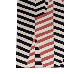 พรมขนสัตว์ทอมือลายเรขาคณิตสีงาช้าง สำหรับบ้าน ห้องนั่งเล่น ห้องนอน รถยนต์ ทางเดิน รูปทรงสี่เหลี่ยมผืนผ้า รุ่น-ADWL-13306 - Product Image 4