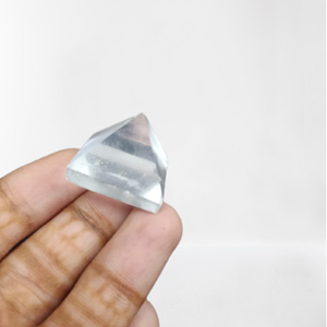 Pyramide en quartz naturel transparent de 1 pouce, pierre précieuse polie, cristal de guérison, méditation, décoration, vente en gros - Product Image 1