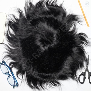 Tupé Mirage Border Premium para hombres Parche de cabello Remy indio con técnica de PU Grado de cabello de alta calidad - Product Image 6