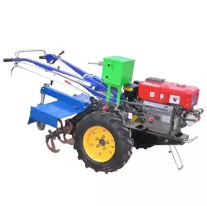 Hot Sale 10 PS Farm Mini Diesel Motocultor Power Tiller Zweirad Walking Hand Traktor