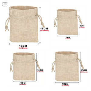 Vente en gros de sacs à cordon petits sacs-cadeaux durables et écologiques en coton - Product Image 6