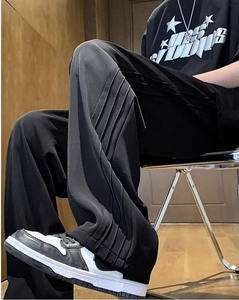 OEM Custom Embroidery Print logo Design Men's Casual Pants Youth Style Straight Pants Loose Popular Versatility Pants - Product Image 1