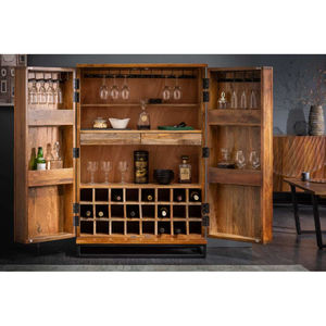 Armoire de rangement moderne en bois de manguier, multifonctionnelle, résistante à l'eau, écologique, meubles faits à la main, exportateur OEM/ODM, conception personnalisée - Product Image 3