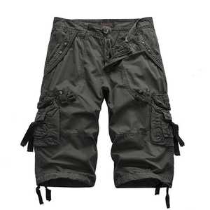 Summer Cotton <b>Men</b> <b>Cargo</b> Shorts Casual Solid Color <b>Khaki</b> <b>Men</b> Short <b>Pants</b> Custom Brand Clothing Jogger <b>Cargo</b> - Product Image 2
