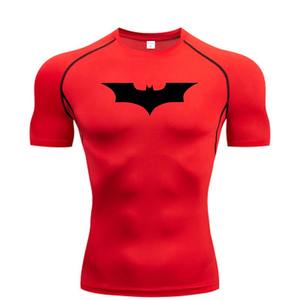 Chauve-souris imprimé hommes T-Shirt serré course Compression Compression T-Shirt Gym Fitness Jogging à manches courtes mâle chemise décontractée hauts - Product Image 3