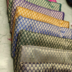 Elegant High-Density Jacquard Brocade Fabric Silk-Like Printed Paisley Floral Designs for Suit Bag Dress Fashion Apparel - Product Image 1