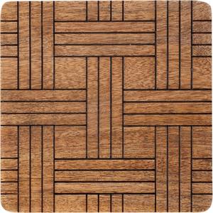 Rustic Solid Wood Slatted Coaster Set Heat Resistant Durable Drink Coasters Gift Ready for Dining <b>Coffee</b> Table Decor - Product Image 4