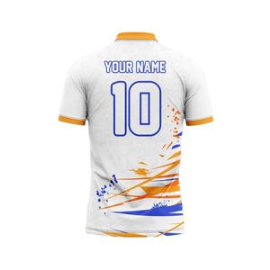 Maillot de cricket personnalisé avec nom et numéro, uniforme d'équipe unisexe, séchage rapide, 100 % polyester, imprimé par décharge, maillot de test - Product Image 4