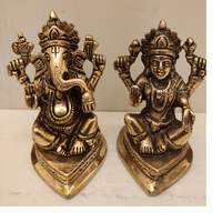 Idoles de Ganesha en aluminium gravées sur mesure, faites à la main, avec impression découpée pour la décoration intérieure et les objets de collection d'art
