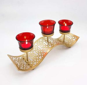 เชิงเทียนทองเหลืองตกแต่งสวยงาม ขายส่ง สำหรับตกแต่งบ้าน สำนักงาน งานแต่งงาน งานเลี้ยง ผลิตในอินเดีย ขายส่ง - Product Image 2