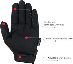 Gants de travail de sécurité de mécanicien en cuir de qualité supérieure résistants aux coupures TPR Protection du travail résistant aux chocs gants de travail mécaniques - Product Image 2