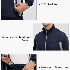 Costume d'échauffement pour hommes, sport avec logo personnalisé, poids lourds, mode, respirant, épaule tombante pour hommes - Product Image 3