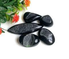 Agate Druzy noire naturelle Cabochon pierres précieuses en vrac formes de différentes tailles - Product Image 4