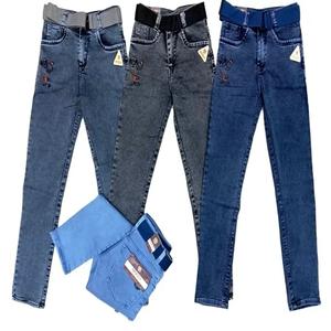 Pantalones vaqueros de algodón de secado rápido informales de invierno ajustados para niños, nuevo diseño, ropa para exteriores, pantalones vaqueros ajustados para primavera y otoño para niños, lavados - Product Image 1
