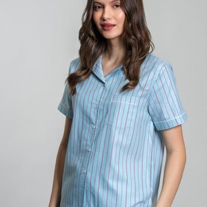 Pijamas de alta calidad Conjunto de pantalones de manga larga simples Pijamas Mujer Pijamas personalizados - Product Image 5