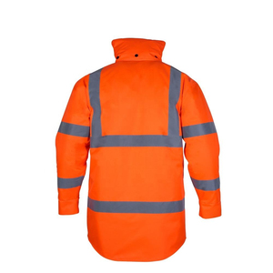 Veste de travail thermique coupe-vent pour hommes avec col haut poignets réglables tissu imperméable conception personnalisable - Product Image 3