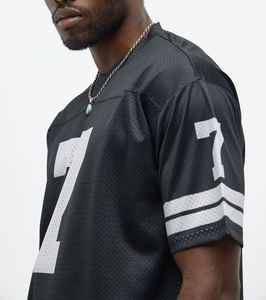 Maillot de sport unisexe en maille respirante à séchage rapide, manches courtes, mode été printemps, streetwear, logo personnalisé, directement de l'usine - Product Image 3