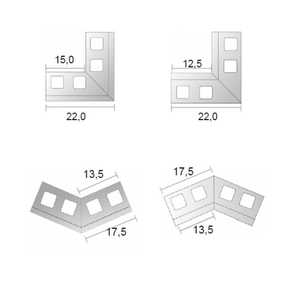 Renoplast ®   Perfil de aluminio para aleros K10, acabados para terrazas y balcones, suelos de resina, sistemas de drenaje - Product Image 5