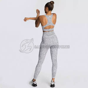 Más tamaño de las mujeres de entrenamiento multicolor Fitness Yoga Sets Precio de fábrica Sujetador ajustable Legging Yoga Sets - Product Image 3