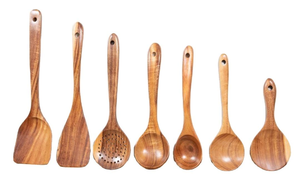 Authentic Handmade Eco-Friendly <b>Wooden</b> <b>Spoon</b> <b>Set</b> Traditional Craftsmanship Perfect Gift for Party Use-Saniya Handicraft - Product Image 2