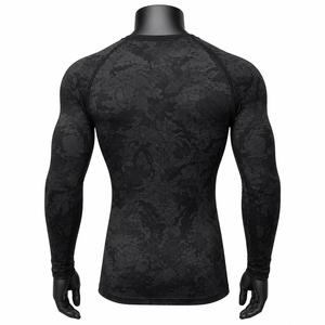 Custom <b>Compression</b> <b>Shirt</b> <b>Men</b> Long Sleeve Gym Fitness Tight Base Layer Breathable Quick Dry Sportswear - Product Image 2