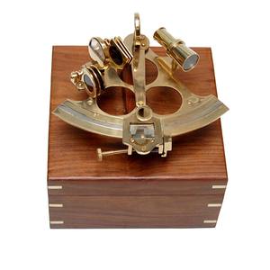Sextant nautique brillant en laiton massif, Vintage, Style ancien - Product Image 2
