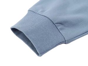 Sweat-shirt à capuche 100 % coton, col rond, imprimé et gaufré, best-seller 2025, grandes tailles, personnalisable - Product Image 3