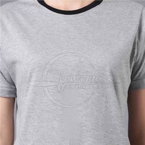 2025 nueva llegada OEM Logo personalizado Color diseño mujer camiseta al por mayor camiseta mujer 100% algodón cuello redondo - Product Image 4