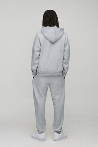 Vente en gros – Sweat à capuche zippé intégral en molleton 310 g/m² coupe classique, sans cordon de serrage, service OEM, brodé, hiver, 100 % coton - Product Image 2