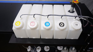 Cho AUDLEY công nghiệp tự động dtf T-Shirt máy in 1.2m Mực Trắng máy 8 i3200a1 nhanh Hot Peel Pet phim <span class=keywords><strong>double</strong></span> side in - Product Image 2