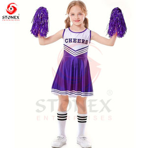 Ensembles d'uniformes de cheerleading personnalisés pour filles, impression de logo d'équipe, couleurs et designs personnalisés, 100% polyester, service OEM de haute qualité - Product Image 3