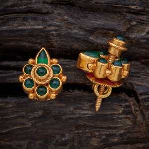 Pendientes de Aro Modernos y Vintage Silver Temple 153674 con Diseño Religioso de Flores, Acero Inoxidable, Latón, Diamante y Perla - Product Image 3