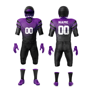 Conjunto de uniformes de fútbol americano juvenil Premium con camiseta de sublimación personalizada, pantalones cómodos para alto rendimiento - Product Image 1